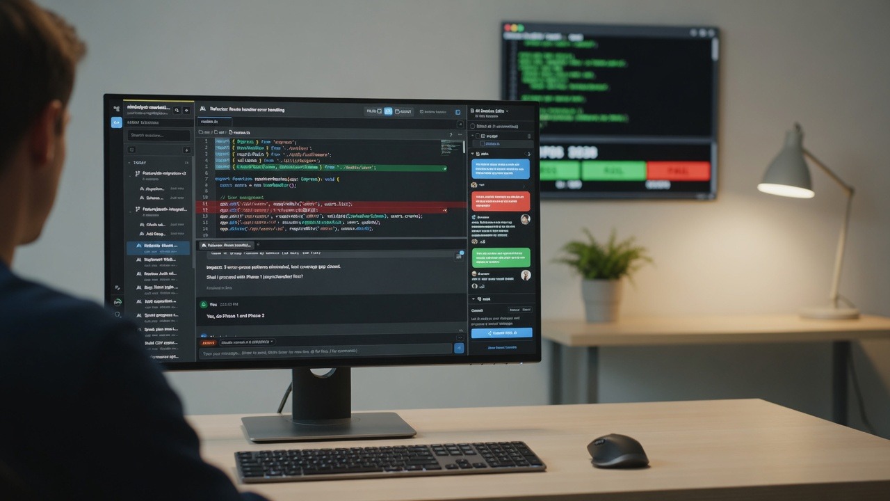 Revue de code visuelle assistée par IA dans Nimbalyst